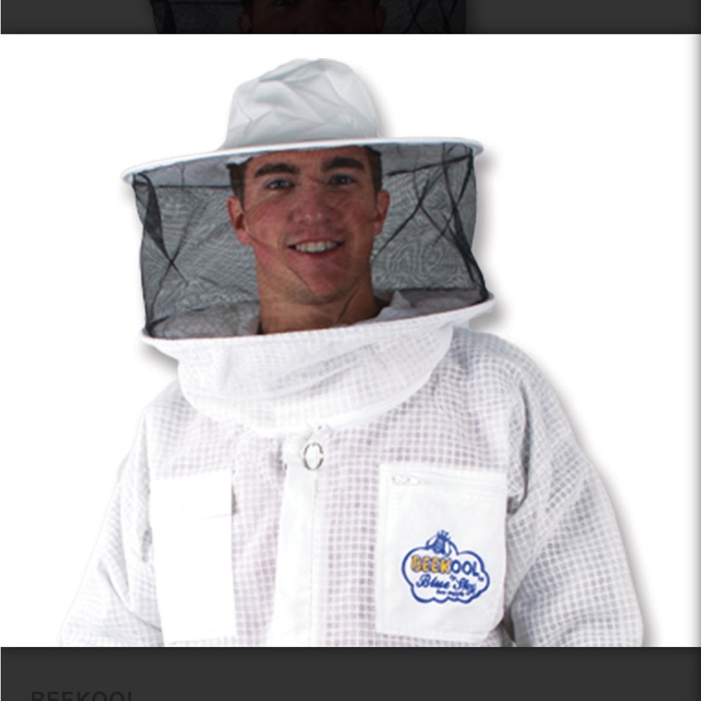 Unisex beekeeping jacket and hat/veil